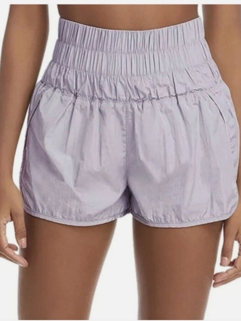 Free People Movement The Way Home Shorts Pale Lavender Size Medium